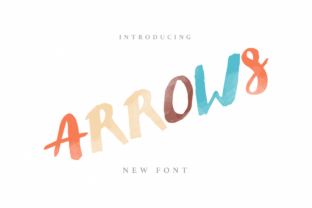 Arrows Font for Handmade Creations and Display Projects