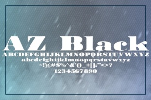 AZ Black Font for Bold and Beautiful Handmade Designs