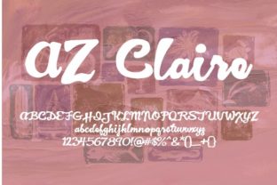 AZ Claire Font: A Bold Script for Modern Web Design