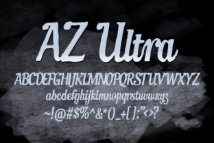AZ Ultra: A Worn Italic Font for Modern Web Design