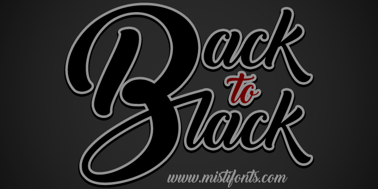 Back to Black: A Handwritten Script Font for Creative Branding