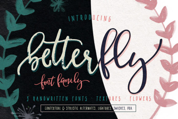 BetterFly Font for Beautiful Script Typography