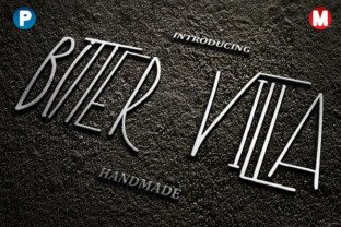 Bitter Villa: A Classy Handmade Font for Premium Brand Campaigns