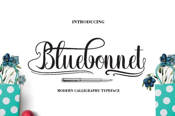 Bluebonnet Font for Charming Handmade Creations