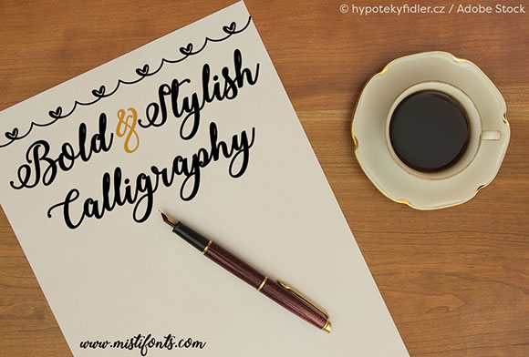 Bold Stylish Calligraphy Font for Crafters and Makers
