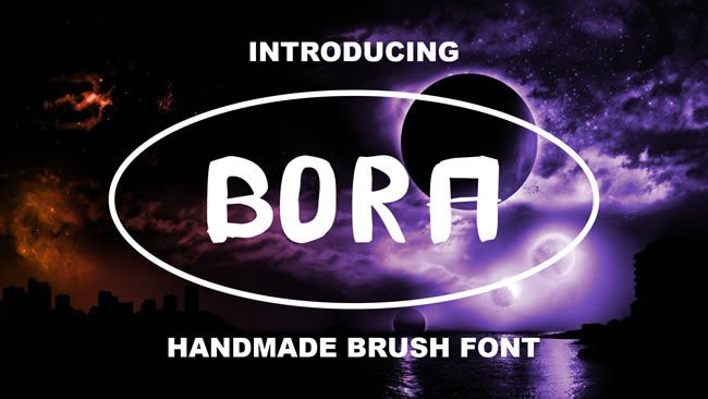 Bora Handmade Brush Font for Brand Identity
