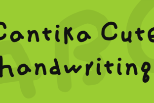 Cantika Cute Handwriting — A Script Font for Beautiful Craft Projects