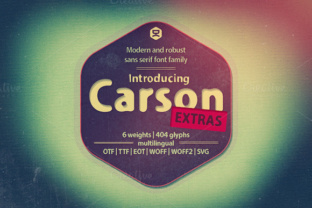 Carson Font: A Modern Typeface for Editorial Design