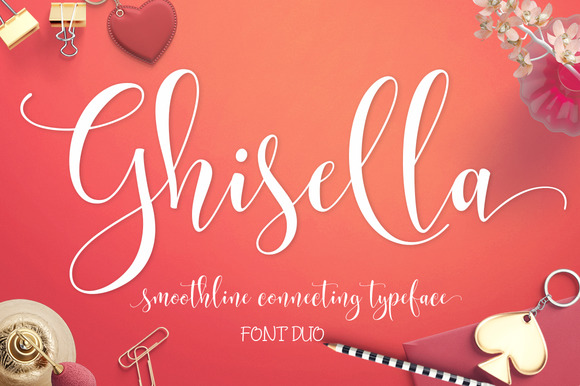 Ghisella Font: A Script Handwritten Typeface for Elegant Web Design