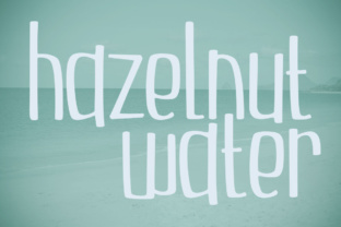 Hazelnut Water Font for Playful Branding and Design
