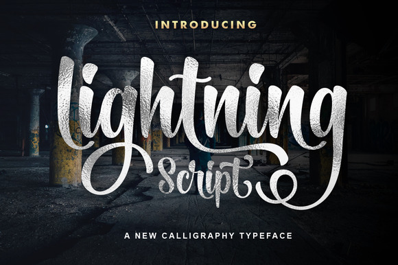 Lightning Script Font: A Handwritten Typeface for Creative Makers
