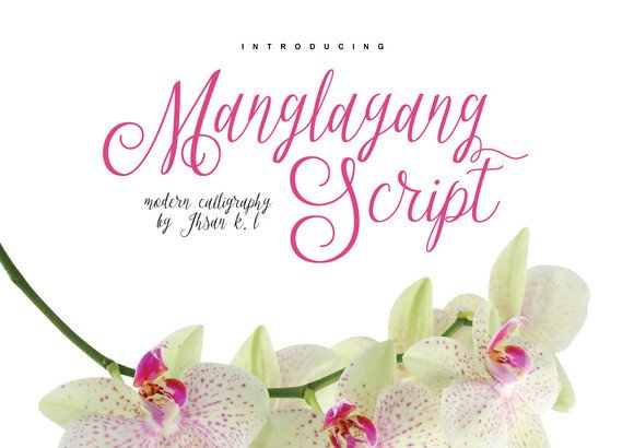 Manglayang Font: A Romantic Script for Creative Projects