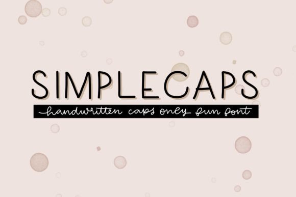 Simplecaps Font: A Script Typeface for Polished Branding