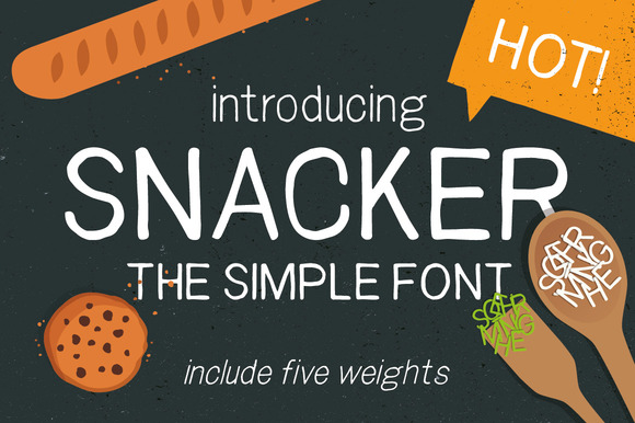 Snacker Font: A Hand-Lettered Typeface for Digital Branding