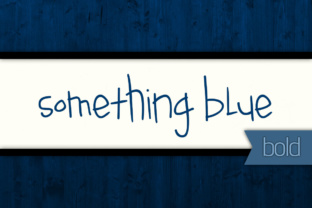 Something Blue Bold: A Playful Script Font for Creative Projects