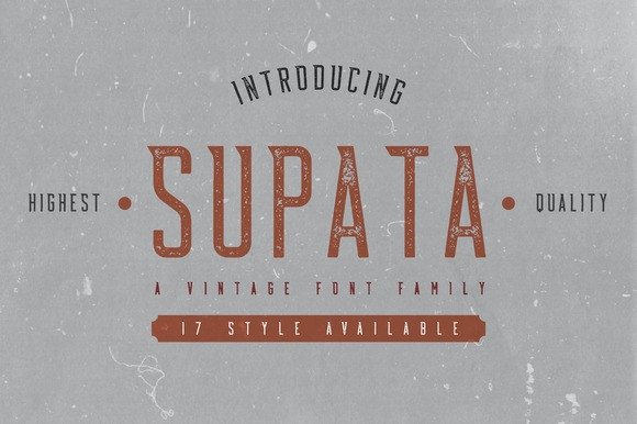 Supata Family: A Display Font for Retro-Inspired Campaigns