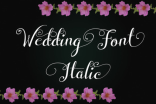 Wedding Font Italic: A Script Typeface for Editorial Elegance